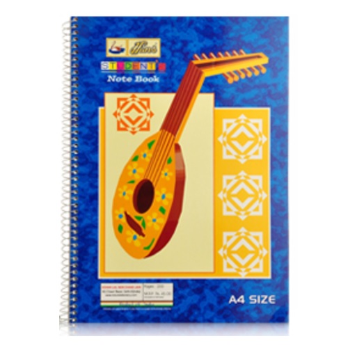 Hans Student 6 Subject Spiral Note Book, Size: A4 (400 Pages)